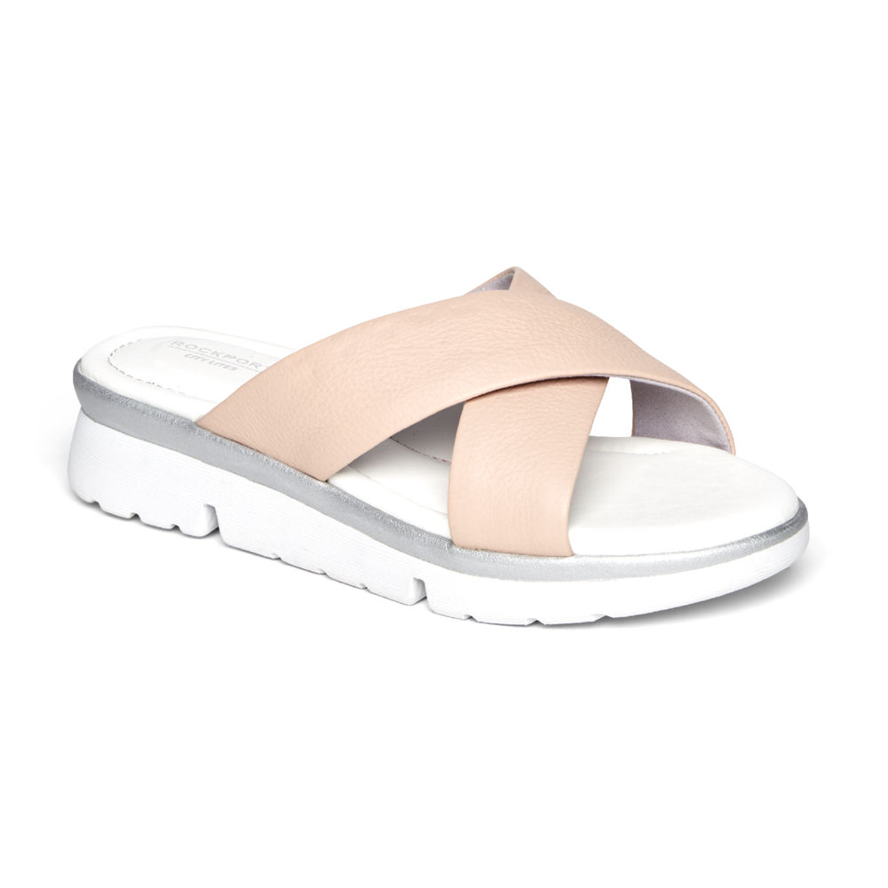 Rockport Womens R-Evolution - Sandals Pink/White - EIY401835